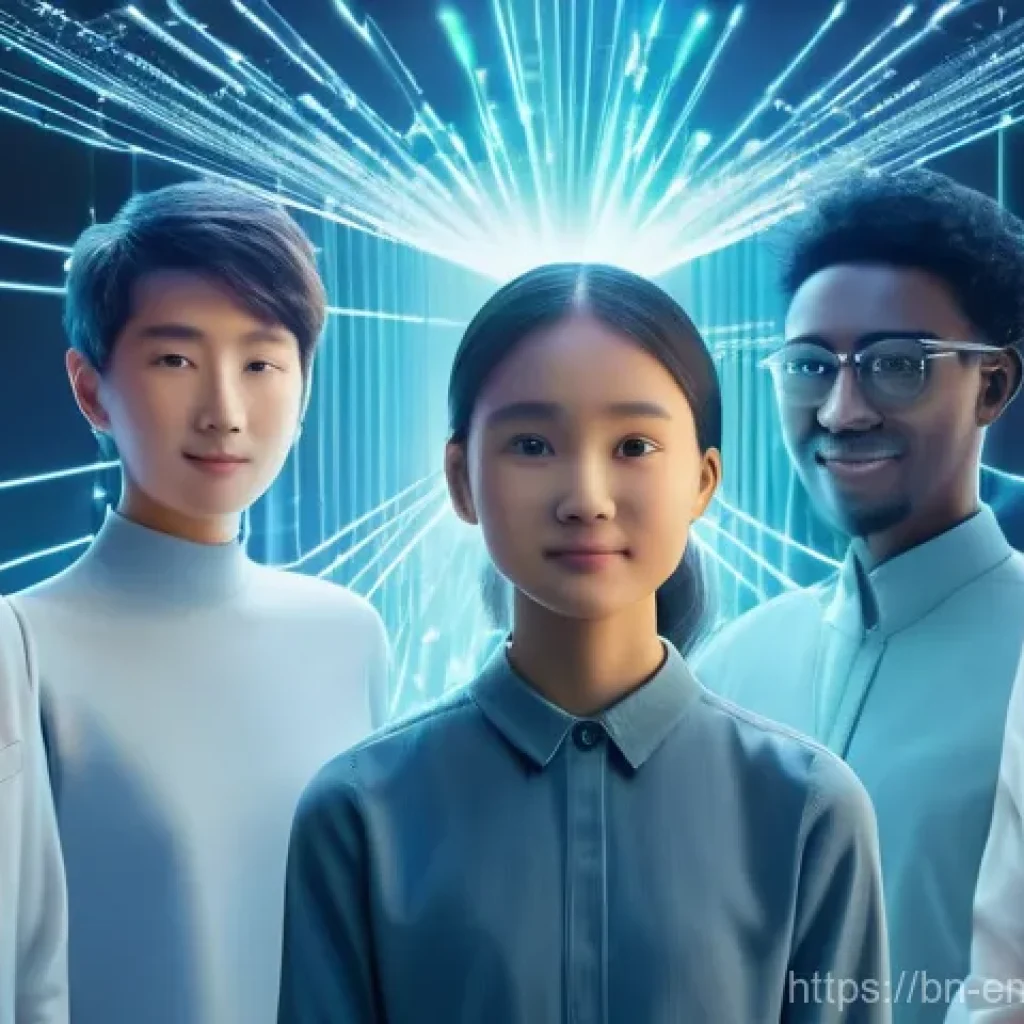 감정인식 AI 기술의 사용성 평가 - A vibrant, conceptual image illustrating the bridge between human emotion and artificial intelligenc...