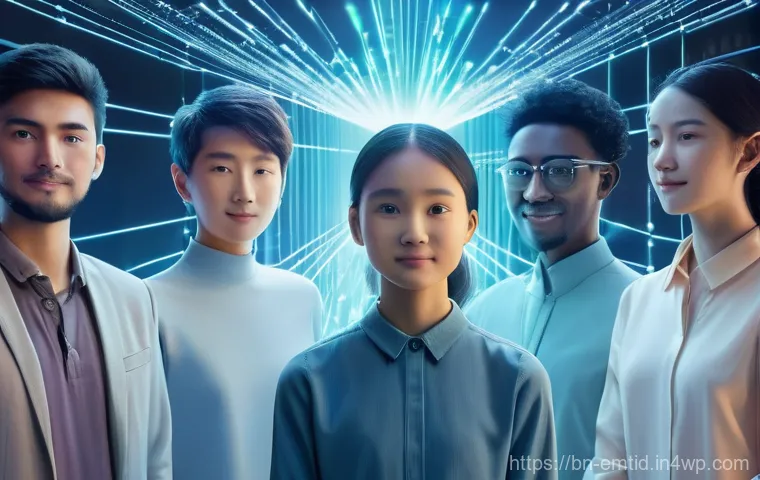 감정인식 AI 기술의 사용성 평가 - A vibrant, conceptual image illustrating the bridge between human emotion and artificial intelligenc...