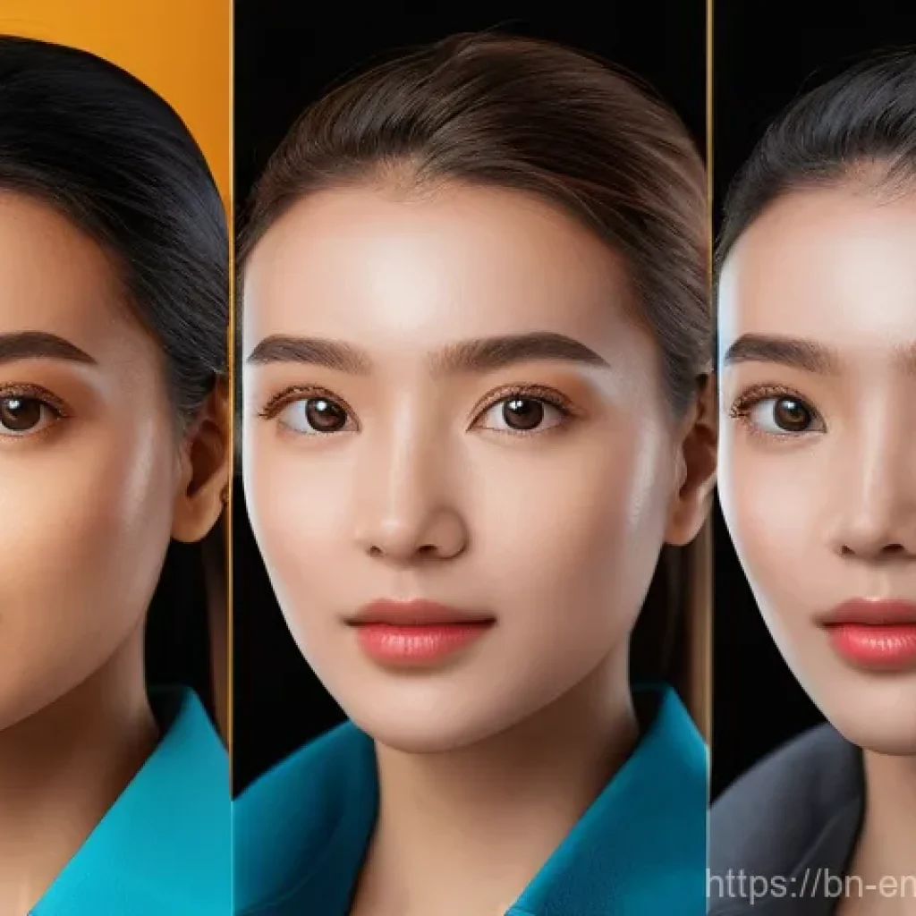 감정인식 AI 기술의 신뢰도 평가 - Here are three detailed image generation prompts in English, focusing on AI and human emotions, whil...